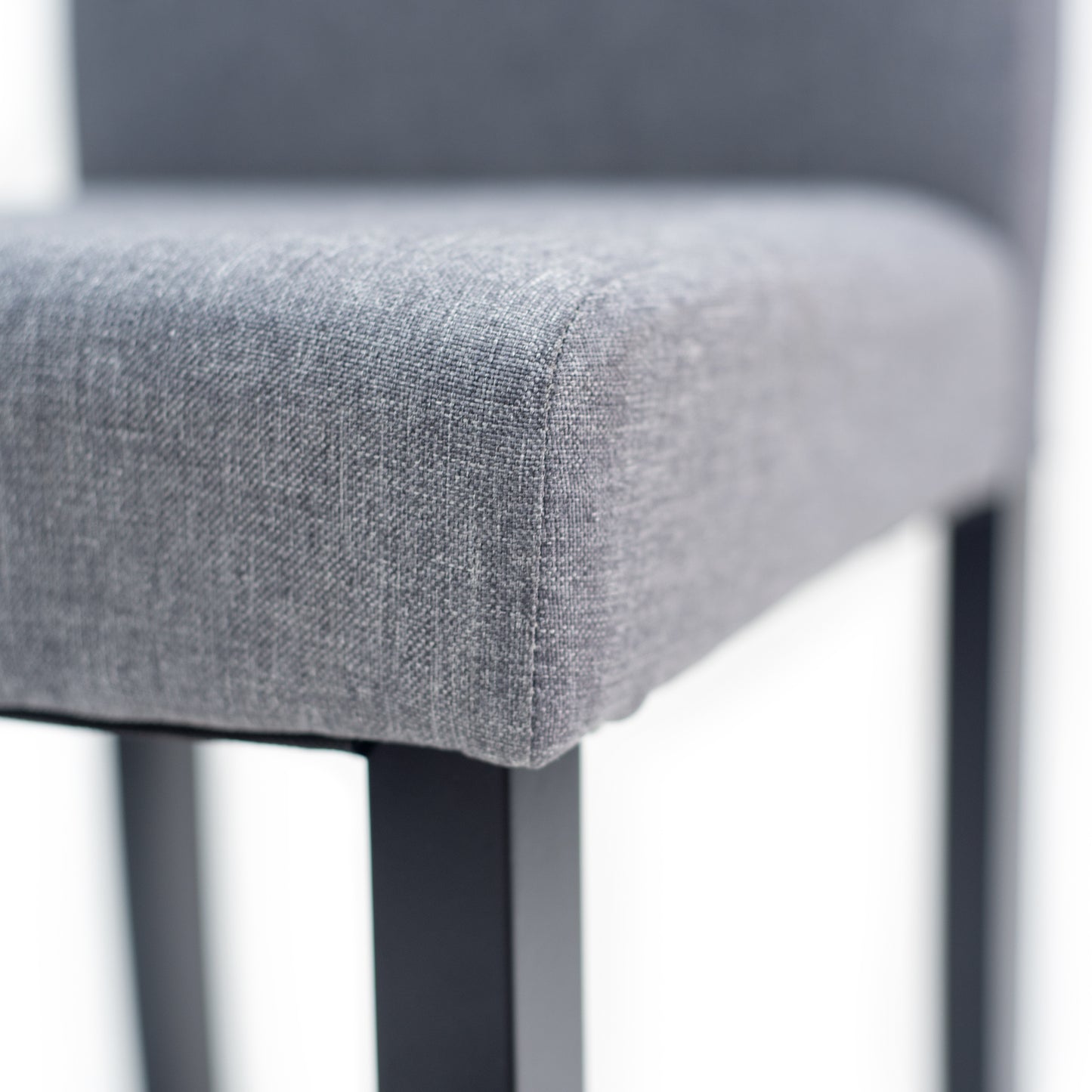 Detailing of Grey Dining Chair