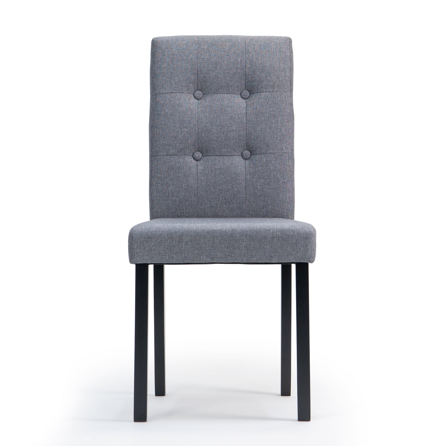 Front View of Lightweight Aria Stabilyne™ Grey Dining Chair