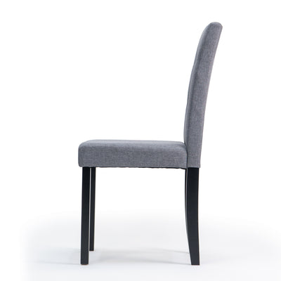 Side View of Lightweight Aria Stabilyne™ Grey Dining Chair