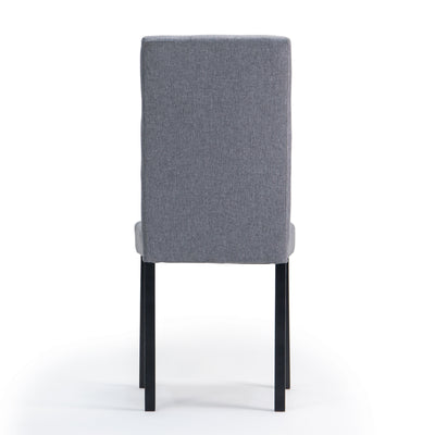 Back View of Lightweight Aria Stabilyne™ Grey Dining Chair